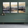 Wallity Conjunto de 3 Lienzos Decorativos Multicolor (145 x 70 cm)